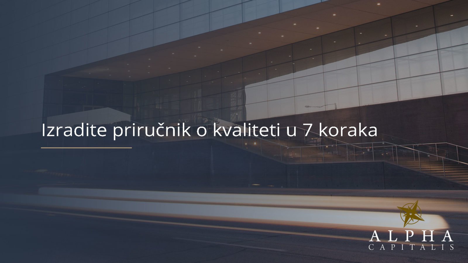 Izradite priručnik o kvaliteti u 7 koraka
