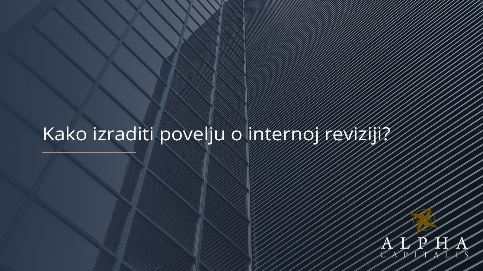 Kako izraditi povelju o internoj reviziji?