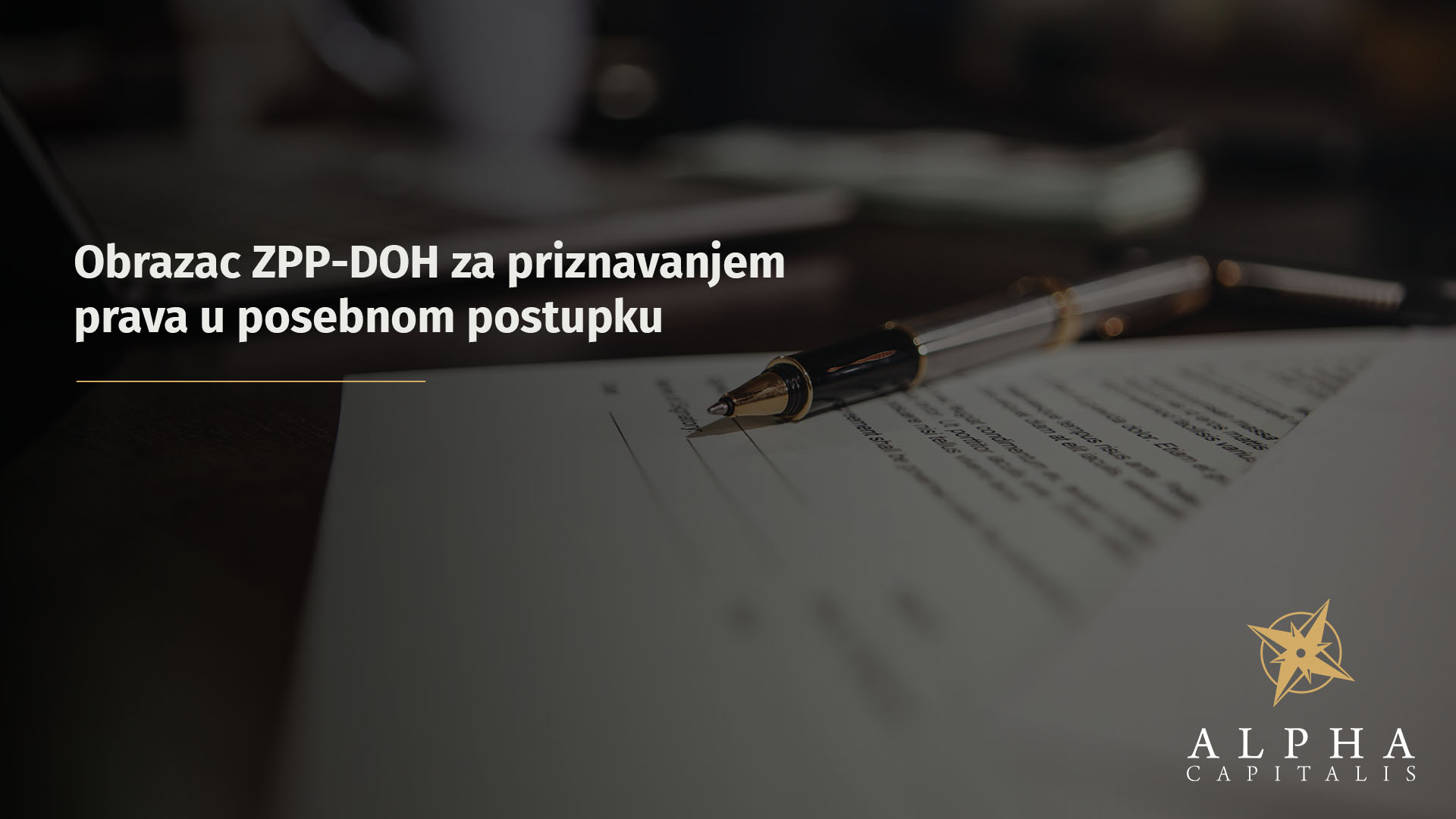 Obrazac ZPP-DOH za priznavanjem prava u posebnom postupku