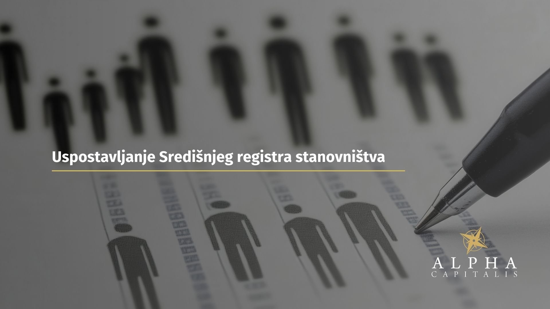 Uspostavljanje Središnjeg registra stanovništva