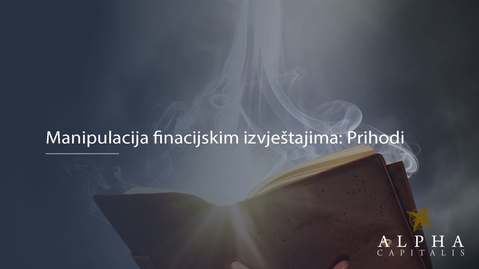 Manipulacije fin.izvještajima: Tehnike otkrivanja nepravilnosti u priznavanju prihoda