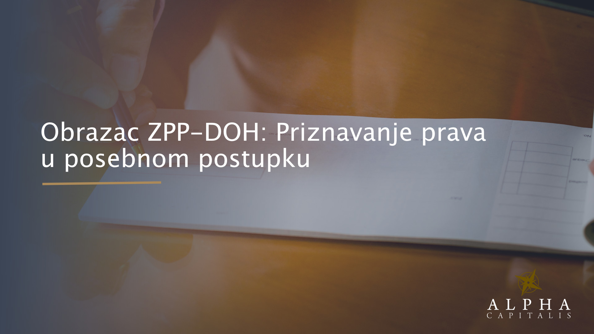 Obrazac ZPP-DOH i priznavanje prava u posebnom postupku