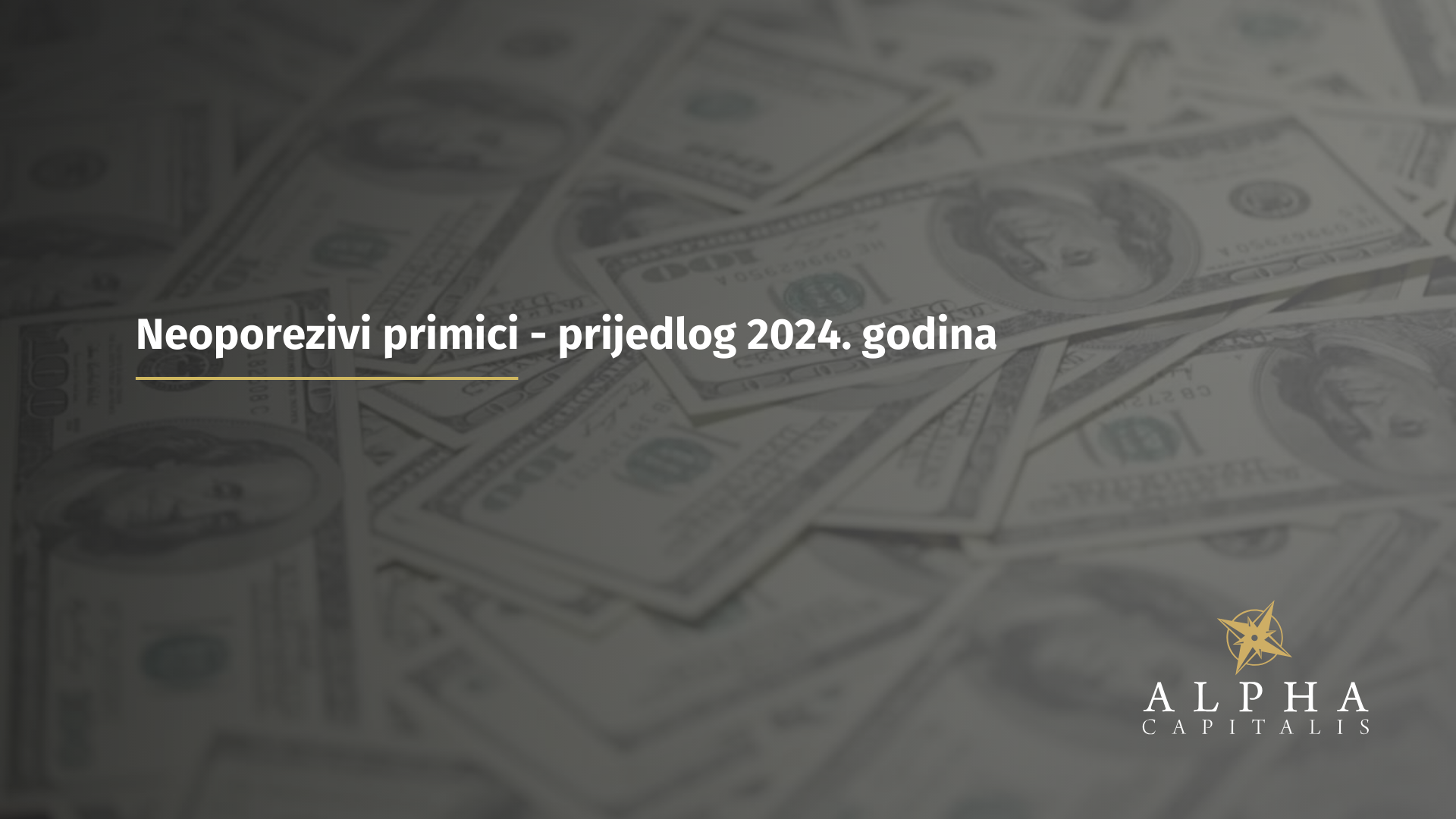 Neoporezivi primici - prijedlog 2024. godina
