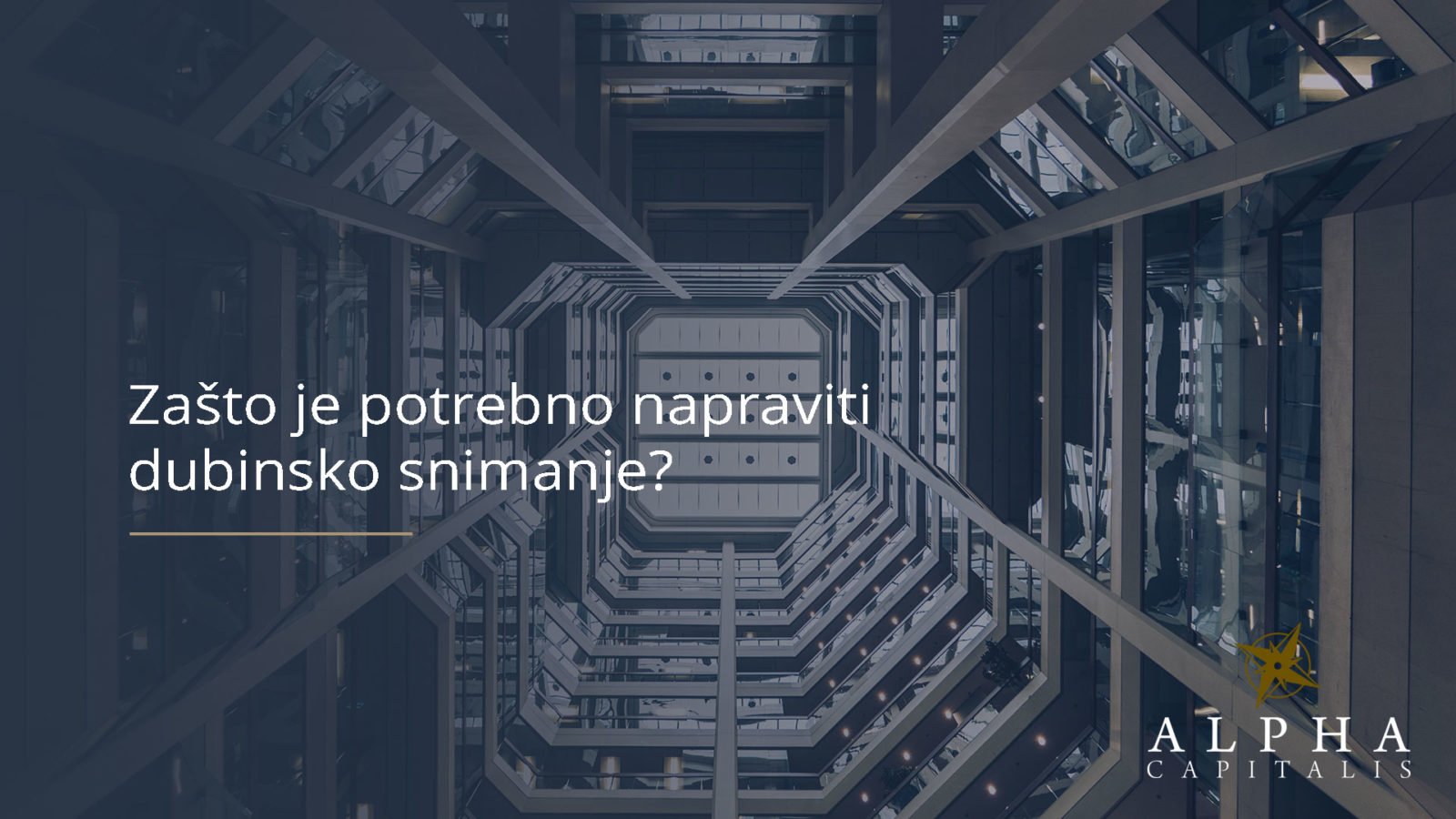 Zašto je potrebno napraviti dubinsko snimanje?