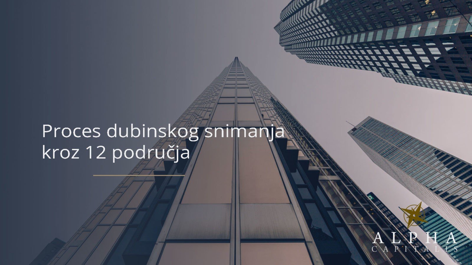 Proces dubinskog snimanja kroz 12 područja