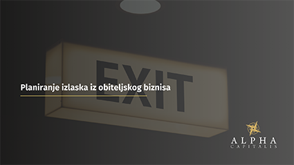 Planiranje izlaska iz obiteljskog biznisa