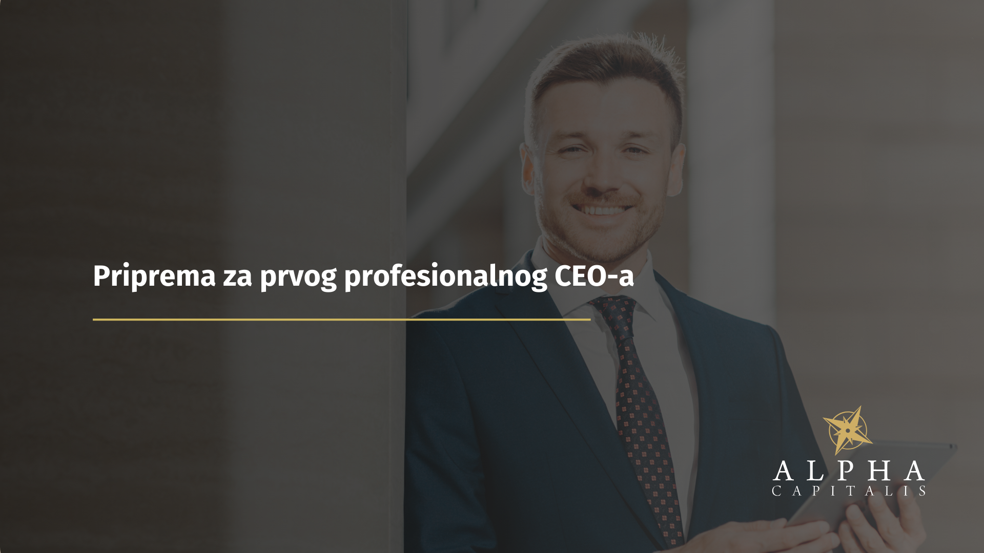 Priprema za prvog profesionalnog CEO-a