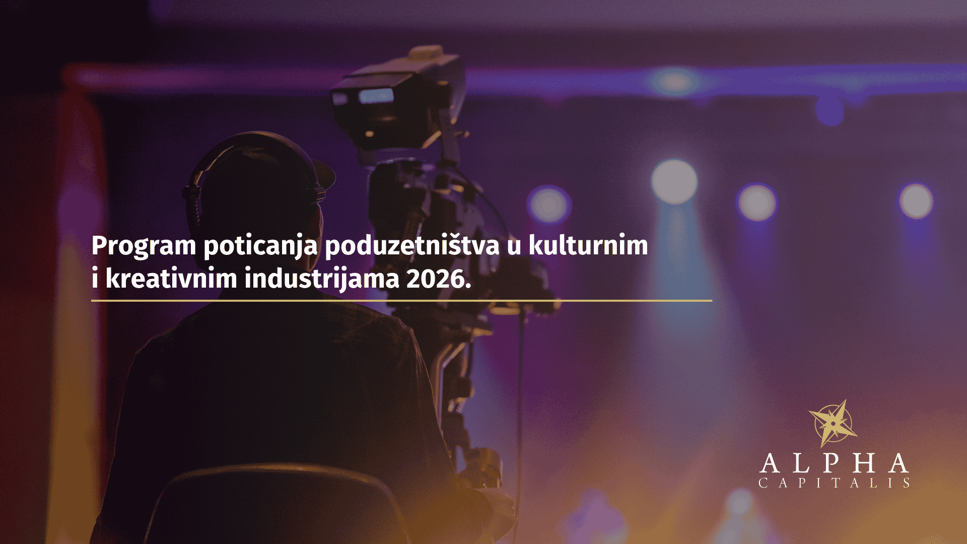 Program poticanja poduzetništva u kulturnim i kreativnim industrijama u 2026. godini