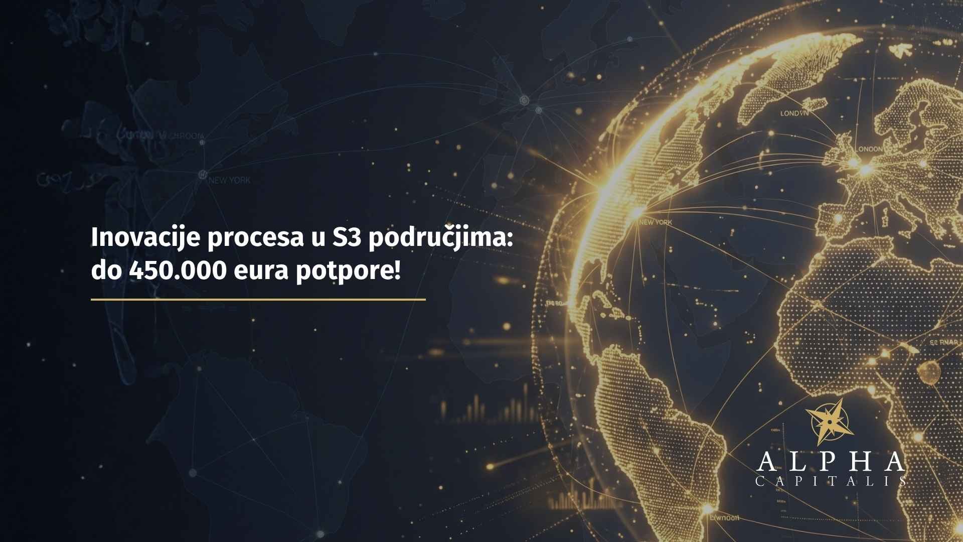Inovacije procesa u S3 područjima: do 450.000 eura potpore!