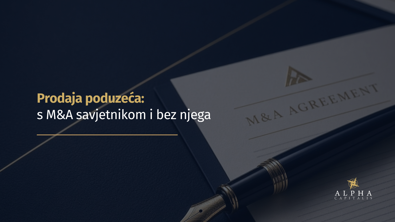 Prodaja poduzeća: s M&A savjetnikom i bez njega