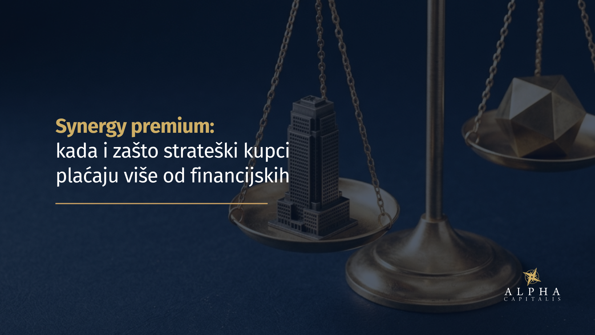 Synergy premium: kada i zašto strateški kupci plaćaju više od financijskih