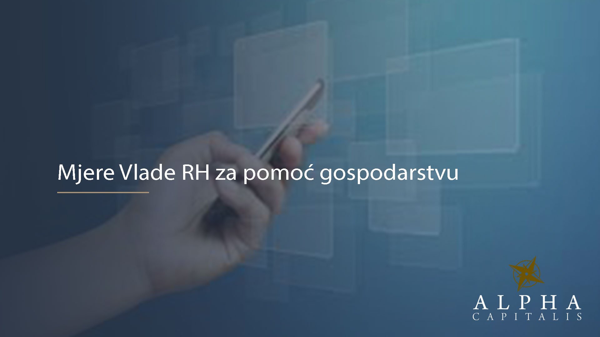 Mjere Vlade RH za pomoć gospodarstvu uslijed epidemije koronavirusa