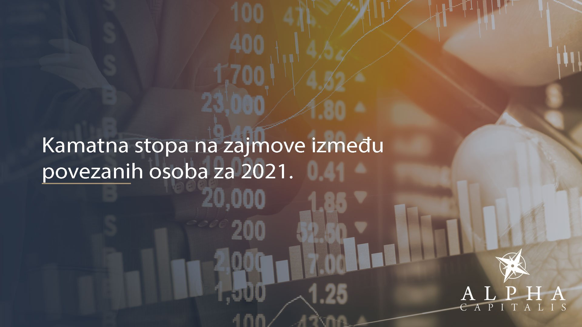 Kamatna stopa na zajmove između povezanih osoba za 2021.