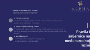 Pravila i smjernice na međunarodnoj razini