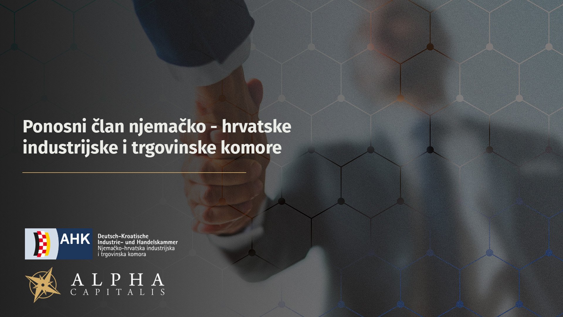 Alpha Capitalis je postao ponosni član AHK