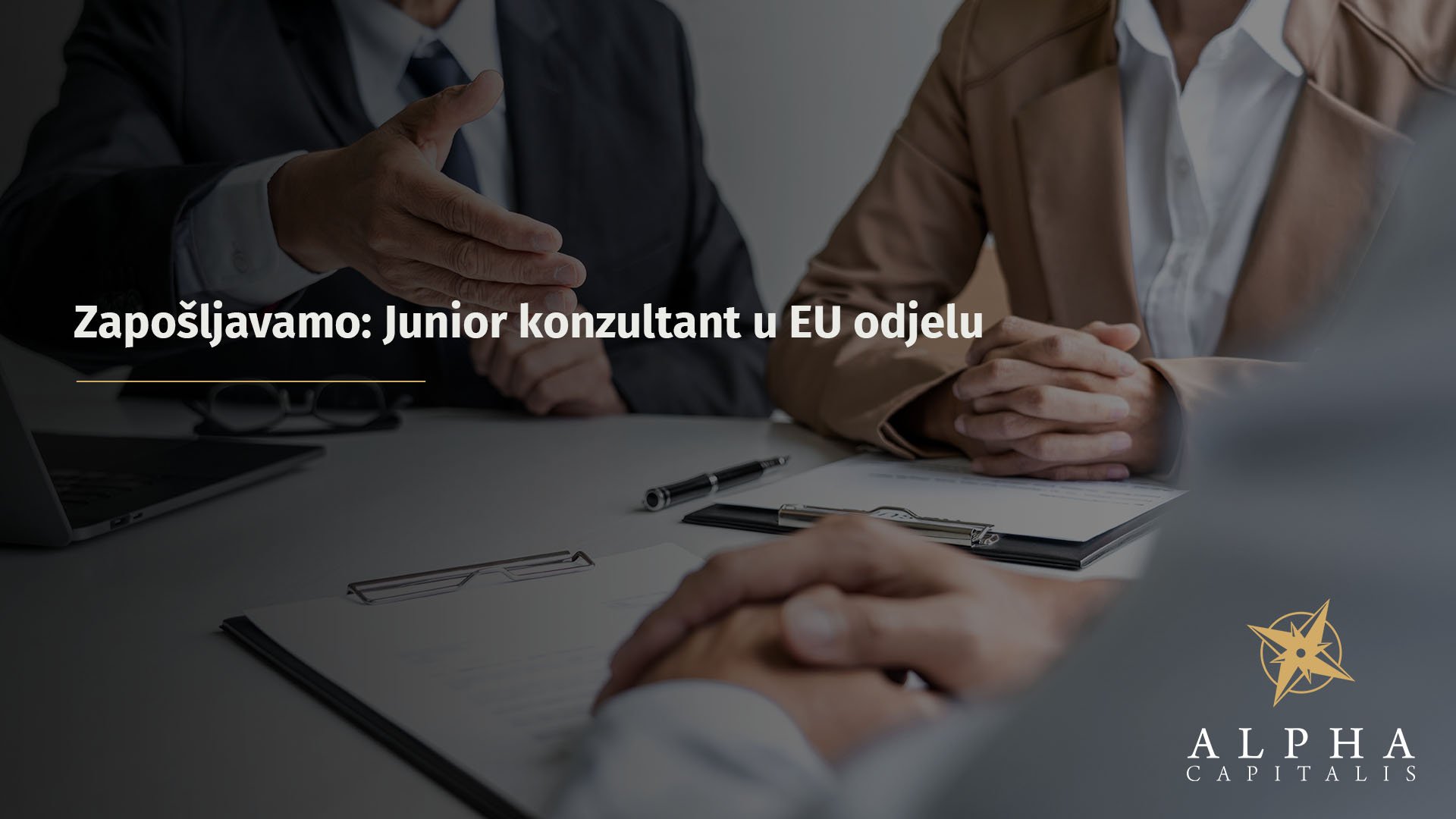 Zapošljavamo: Junior konzultant u EU odjelu