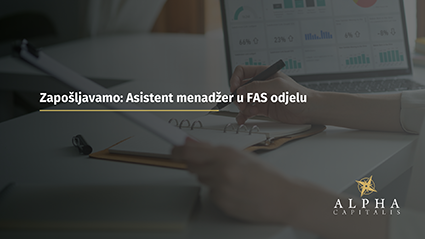 Zapošljavamo: Asistent menadžer u FAS odjelu (m/ž)