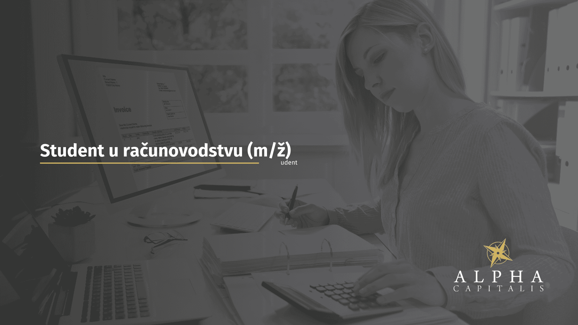 Zapošljavamo: Student u računovodstvu (m/ž)