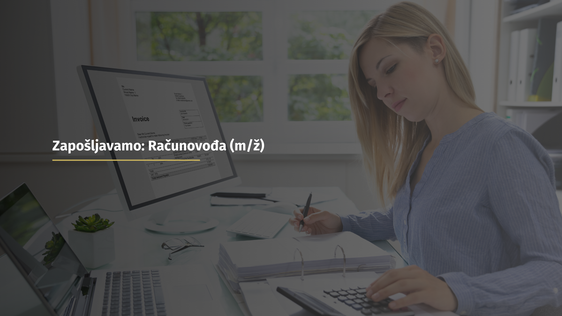 Zapošljavamo: Računovođa (m/ž)