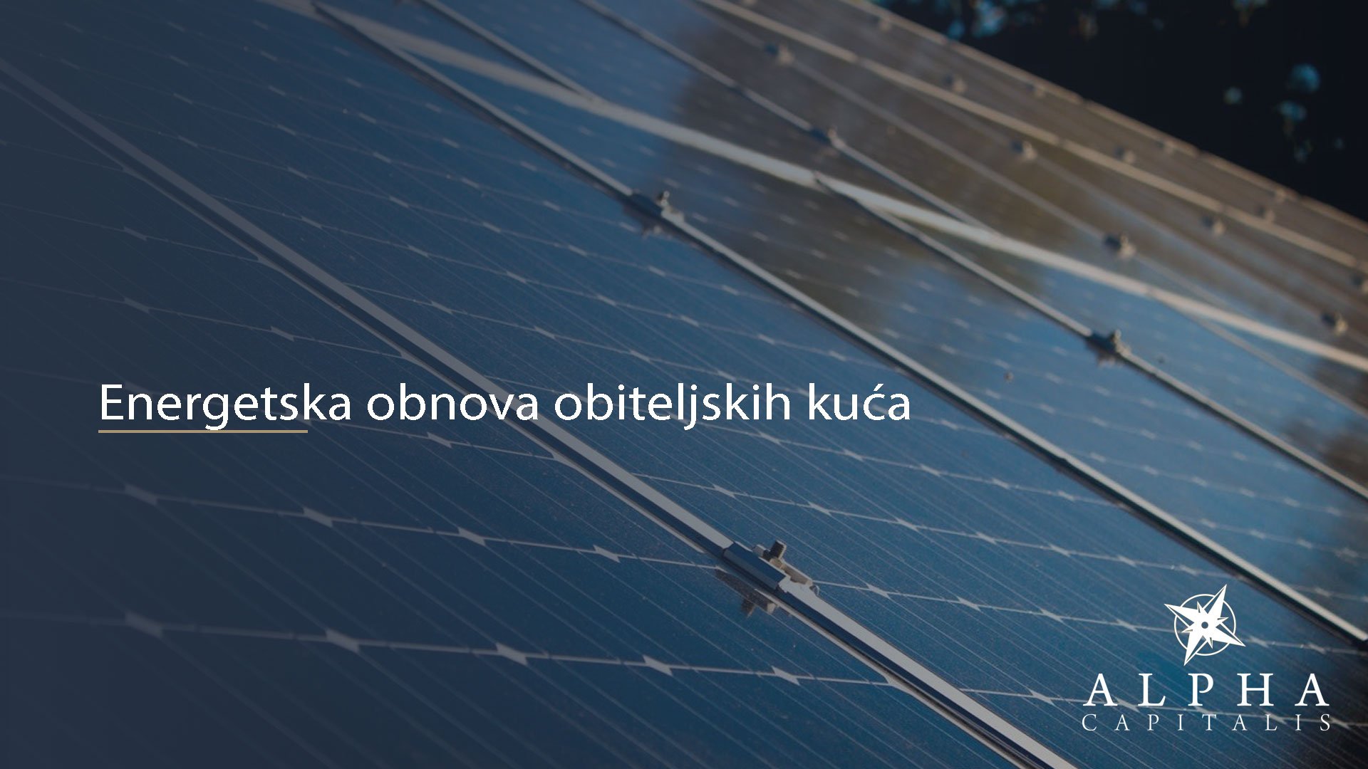 Energetska obnova obiteljskih kuća