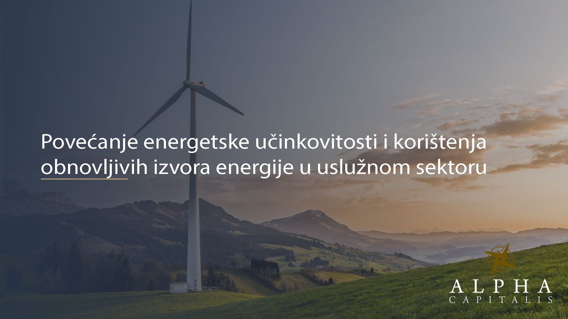 Povećanje energetske učinkovitosti i korištenja obnovljivih izvora energije u uslužnom sektoru (turizam, trgovina)