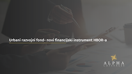 Urbani razvojni fond- novi financijski instrument HBOR-a
