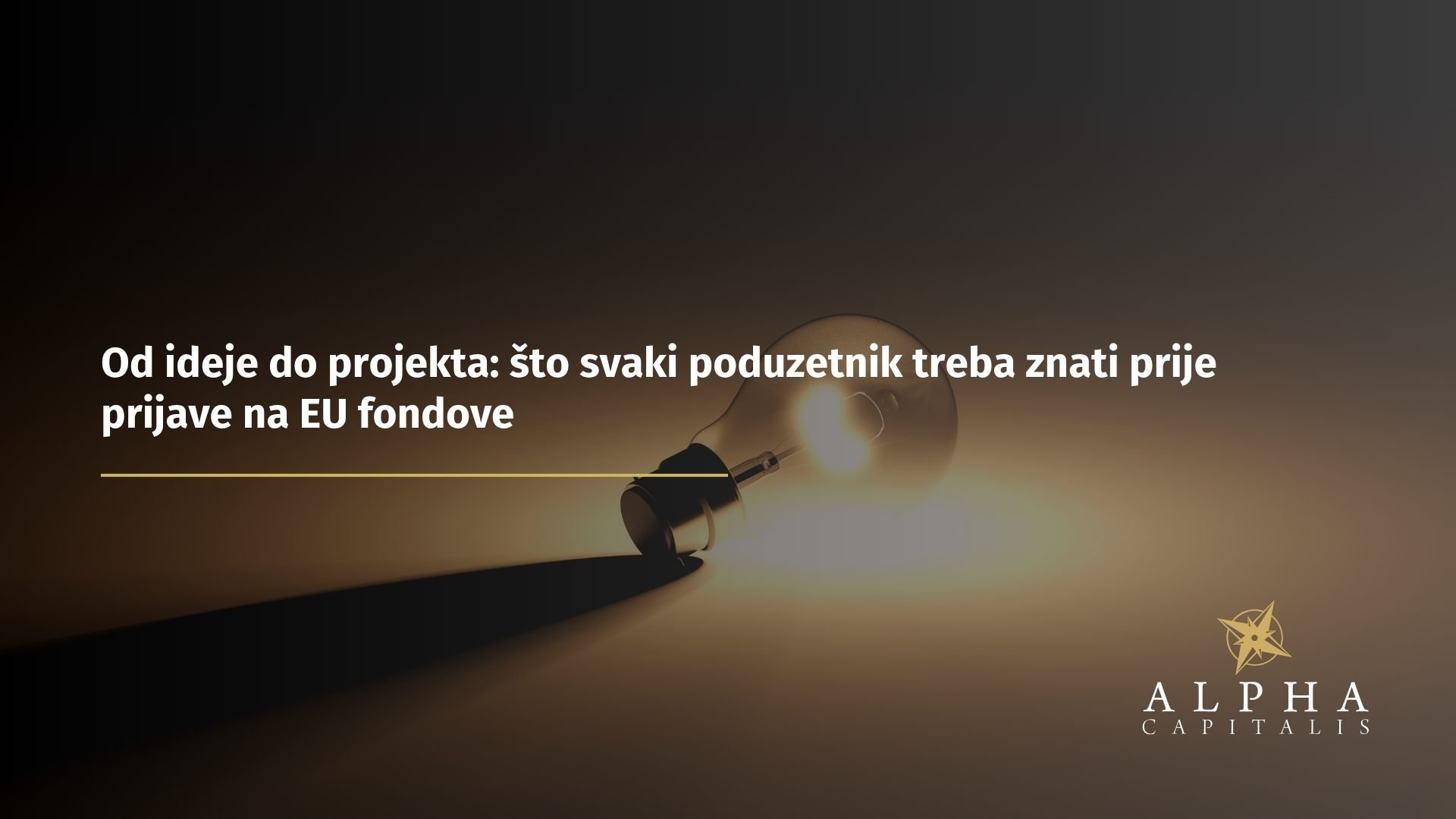 Od ideje do projekta: što svaki poduzetnik treba znati prije prijave na EU fondove