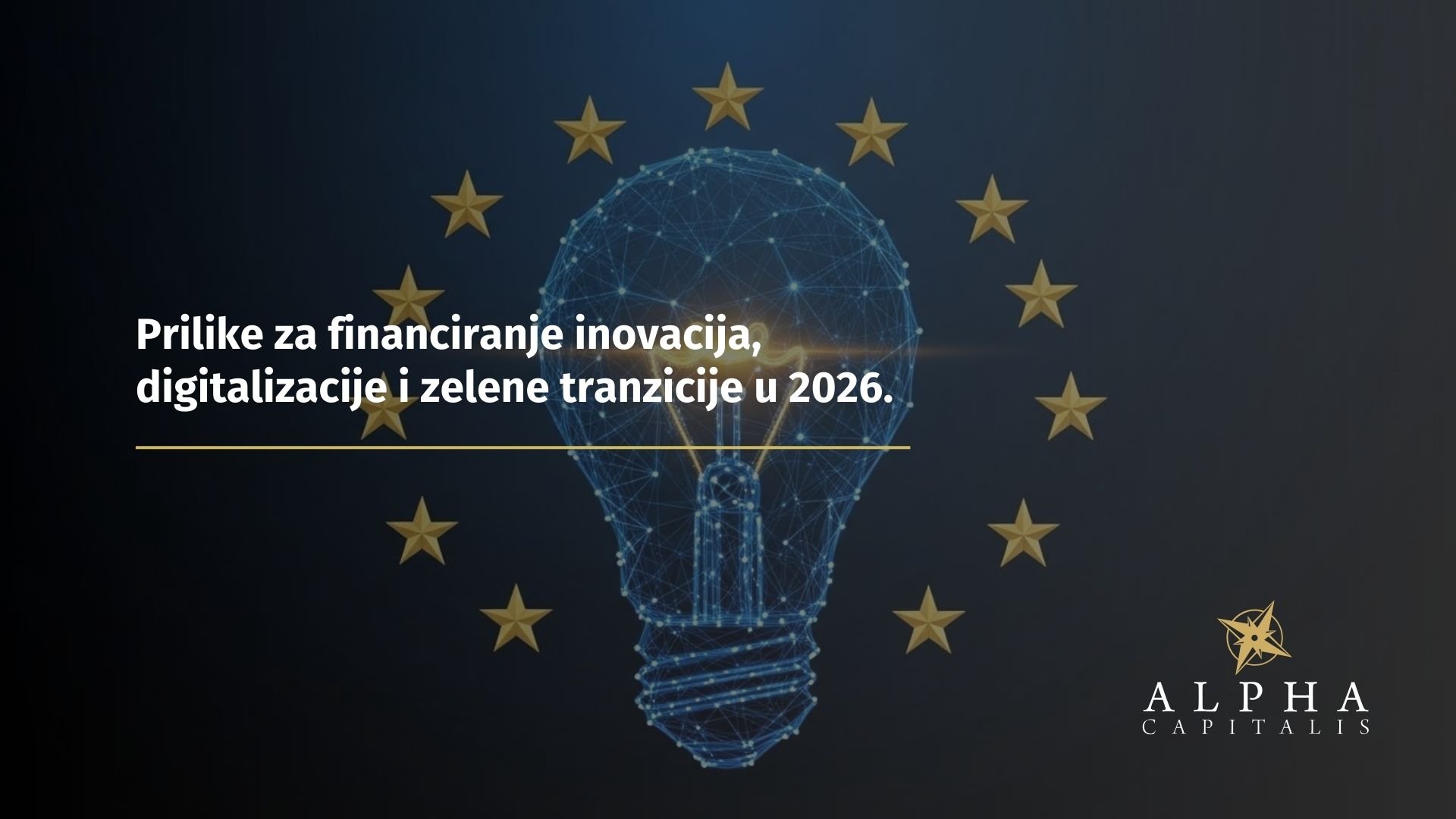 Prilike za financiranje inovacija, digitalizacije i zelene tranzicije u 2026.