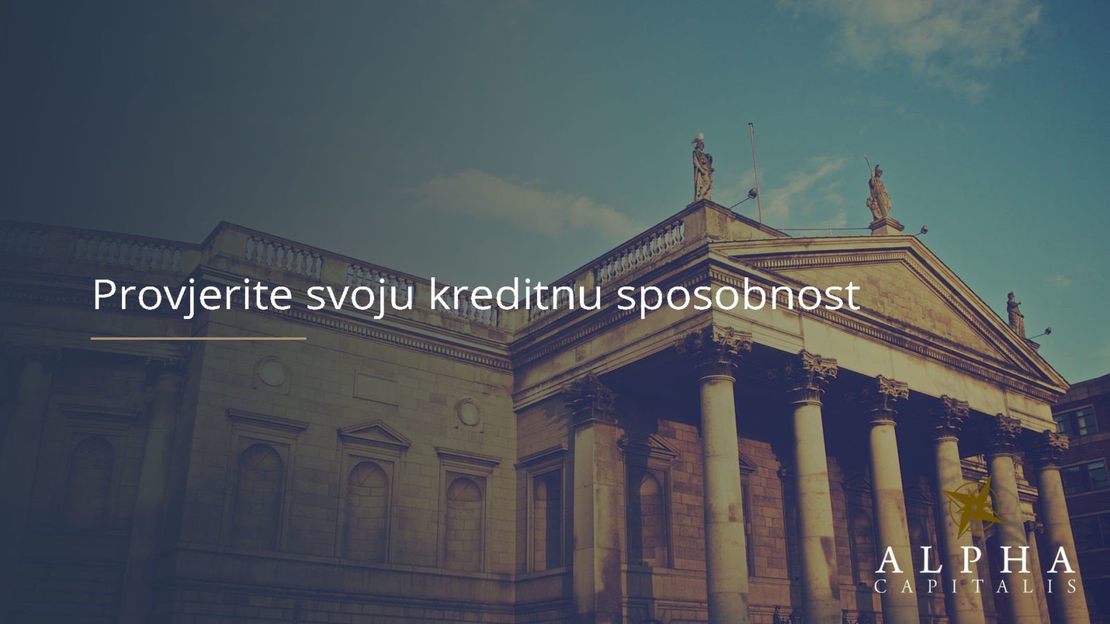 Provjerite svoju kreditnu sposobnost