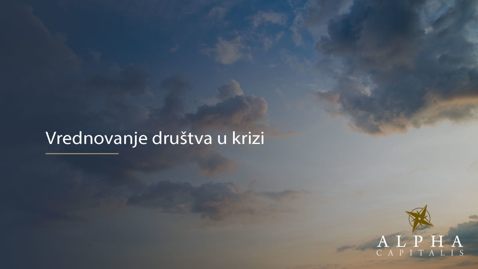 Vrednovanje društva pristupom slobodnog novčanog tijeka u kriznim situacijama