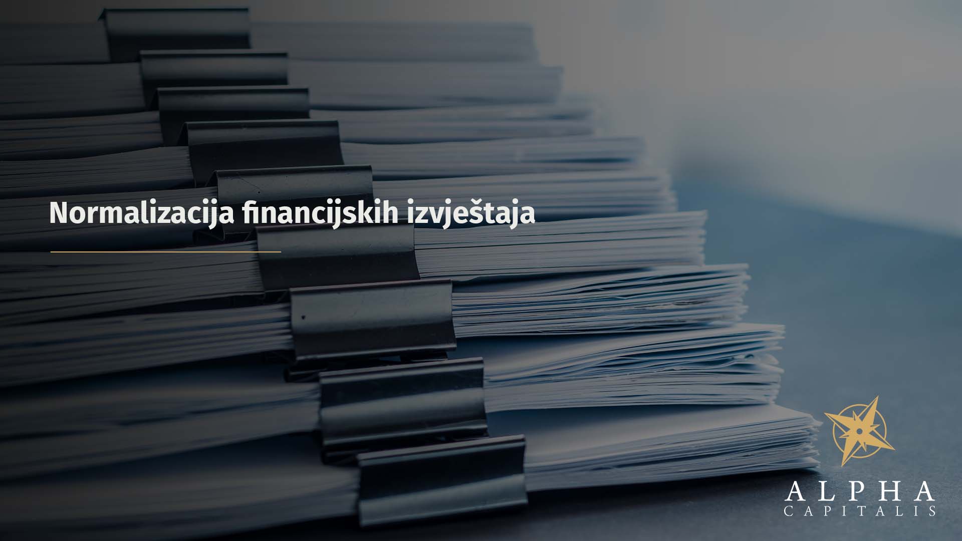 Normalizacija financijskih izvještaja