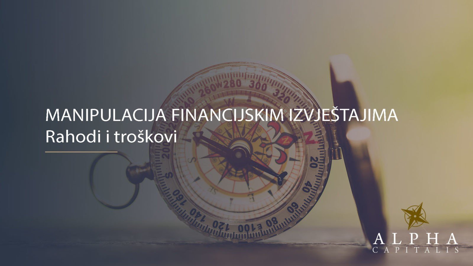 MANIPULACIJA FINANCIJSKIM IZVJEŠTAJIMA: Troškovi i rashodi